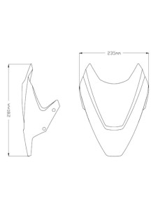 Cupula sport Honda CB1000R 2008-2010 2