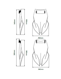 Cupula Touring con visera BMW S1000XR 20- 2
