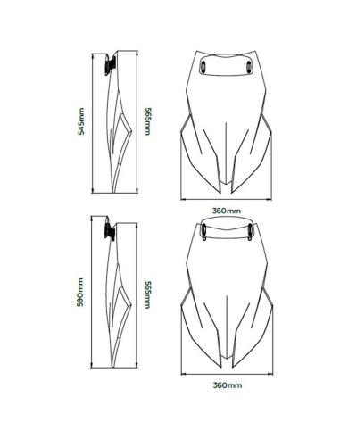 Cupula Touring con visera BMW S1000XR 20-