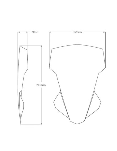 Cupula touring Yamaha MT07 Tracer 20-