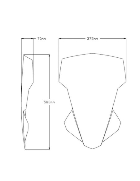 Cupula touring Yamaha MT07 Tracer 20-