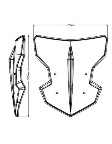 Cupula Naked Yamaha MT125 20- Puig