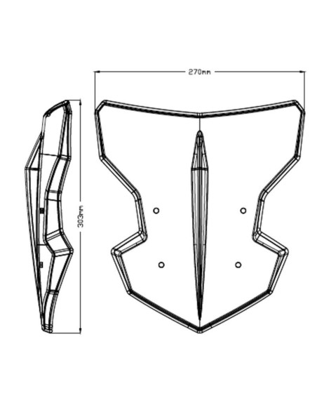 Cupula Naked Yamaha MT125 20- Puig