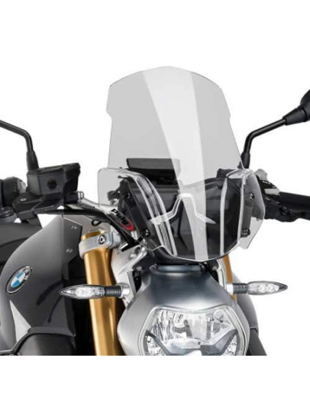 Cupula moto BMW R1200R 2015- Puig con accesorio especial