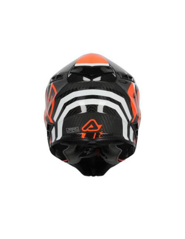 CASCO ACERBIS STEEL CARBON NEGRO Y NARANJA FLUOR