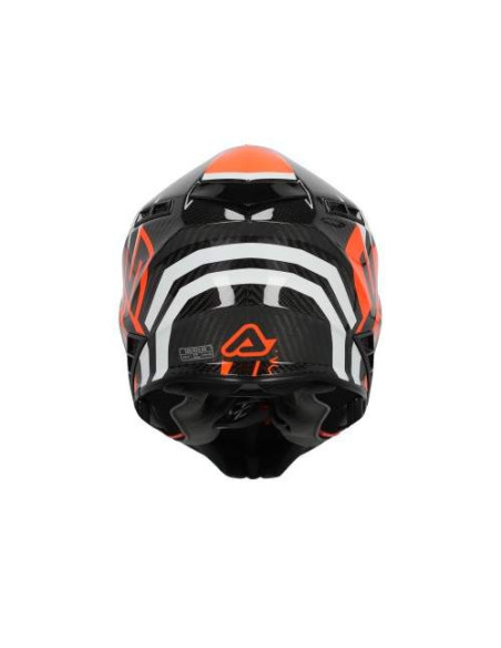CASCO ACERBIS STEEL CARBON NEGRO Y NARANJA FLUOR