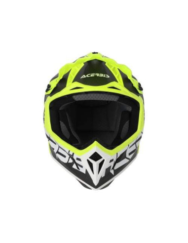 CASCO ACERBIS STEEL CARBON NEGRO Y AMARILLO FLUOR