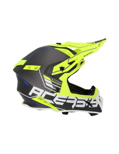 CASCO ACERBIS STEEL CARBON NEGRO Y AMARILLO FLUOR
