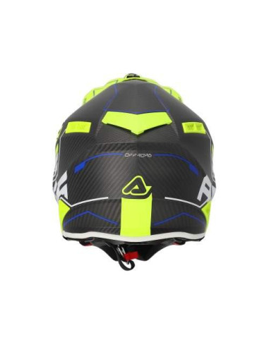 CASCO ACERBIS STEEL CARBON NEGRO Y AMARILLO FLUOR