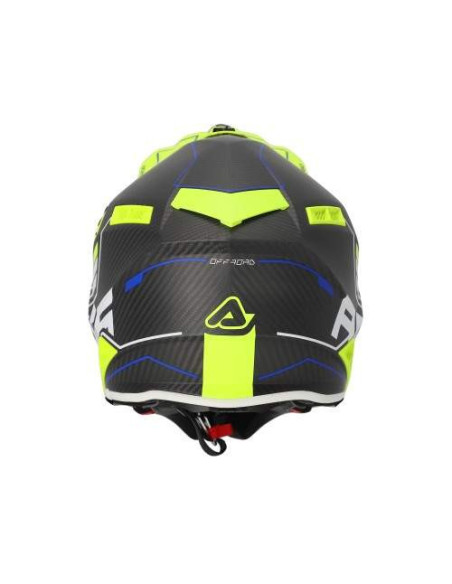 CASCO ACERBIS STEEL CARBON NEGRO Y AMARILLO FLUOR