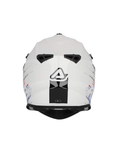 CASCO ACERBIS LINEAR BLANCO AZUL Y ROJO 22.06