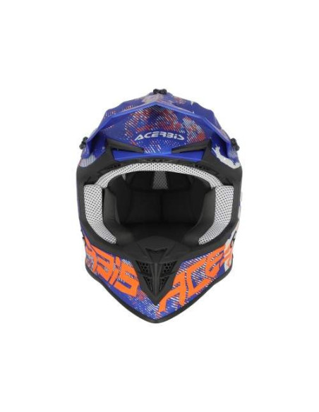 CASCO ACERBIS LINEAR AZUL Y GRIS 22.06