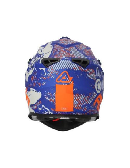 CASCO ACERBIS LINEAR AZUL Y GRIS 22.06
