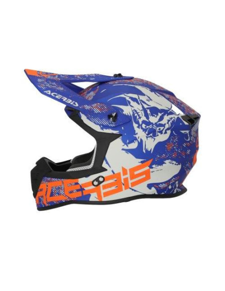 CASCO ACERBIS LINEAR AZUL Y GRIS 22.06