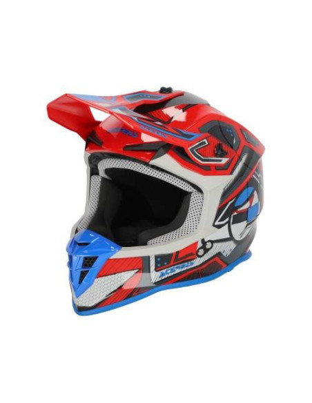 CASCO ACERBIS LINEAR ROJO Y AZUL 22.06
