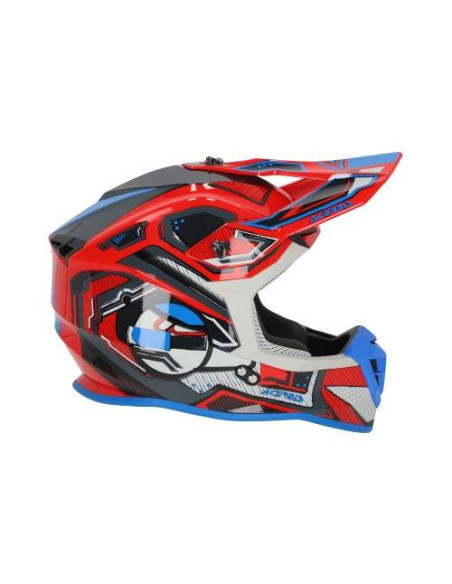 CASCO ACERBIS LINEAR ROJO Y AZUL 22.06