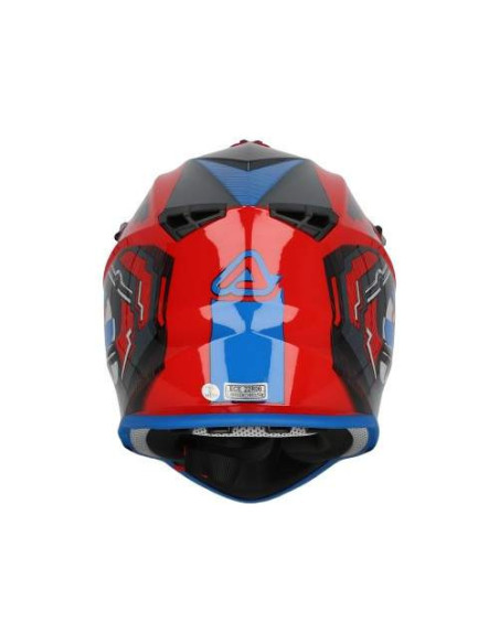 CASCO ACERBIS LINEAR ROJO Y AZUL 22.06