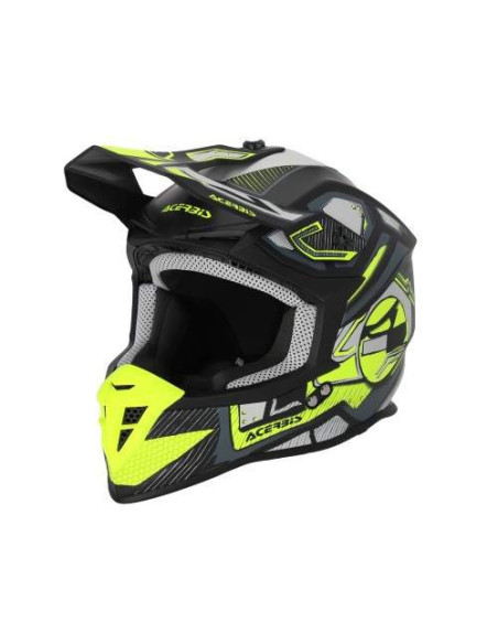 CASCO ACERBIS LINEAR NEGRO Y AMARILLO FLUOR 22.06