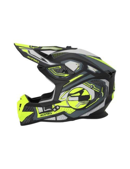 CASCO ACERBIS LINEAR NEGRO Y AMARILLO FLUOR 22.06