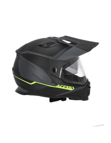 CASCO ACERBIS REACTIVE NEGRO Y GRIS 22.06