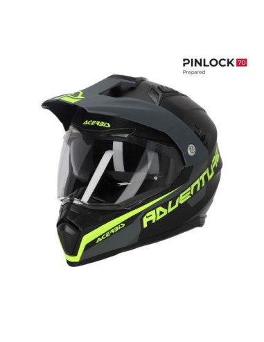 CASCO ACERBIS FLIP NEGRO Y AMARILLO FLUOR 22.06