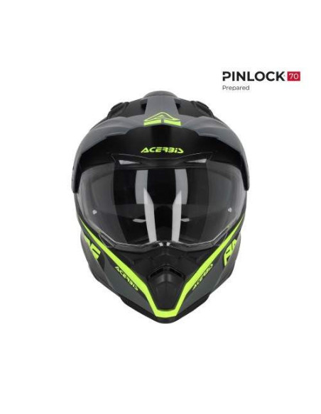 CASCO ACERBIS FLIP NEGRO Y AMARILLO FLUOR 22.06