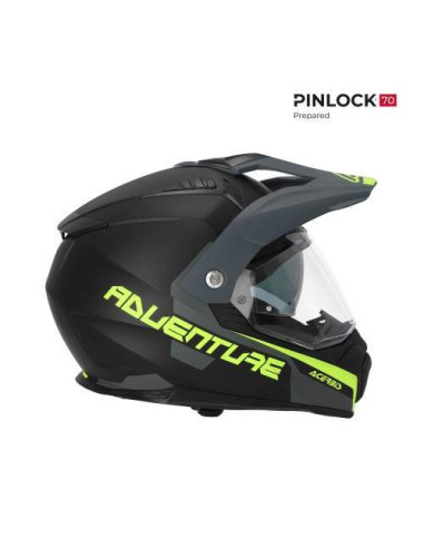 CASCO ACERBIS FLIP NEGRO Y AMARILLO FLUOR 22.06