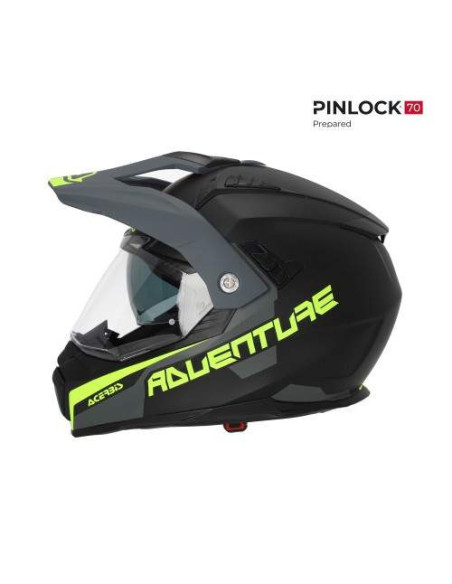 CASCO ACERBIS FLIP NEGRO Y AMARILLO FLUOR 22.06