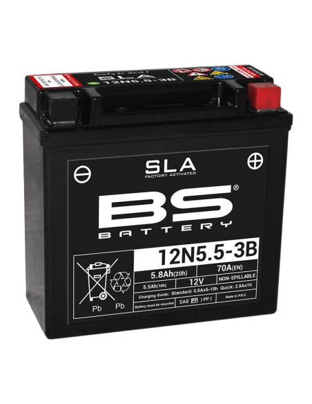 Batería Marca BS BATTERY SLA 12N5.5-3B (FA)