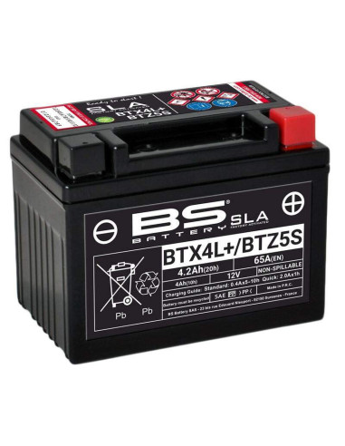 Batería Marca BS BATTERY SLA BTX4L+ / BTZ5S (FA)