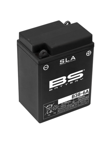 Bateria Marca BS BATTERY SLA sin mantenimiento activada de fábrica - B38-6A