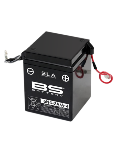 Bateria Marca BS BATTERY SLA sin mantenimiento activada de fábrica - 6N4-2A/A-4