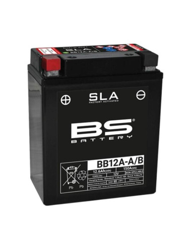 Batería Marca BS BATTERY SLA activada de fábrica sin mantenimiento - BB12A-A/B FA