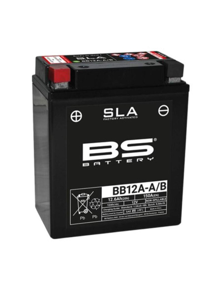 Batería Marca BS BATTERY SLA activada de fábrica sin mantenimiento - BB12A-A/B FA