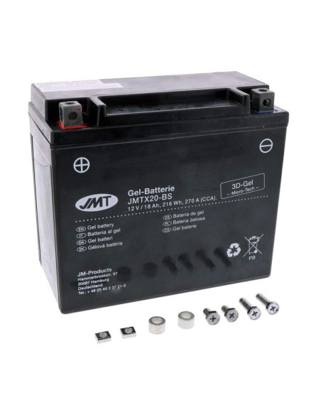 Batería moto YTX20-BS Gel JMT