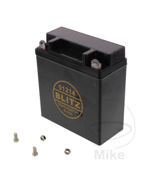 Batería moto 01214 GEL negro 6V