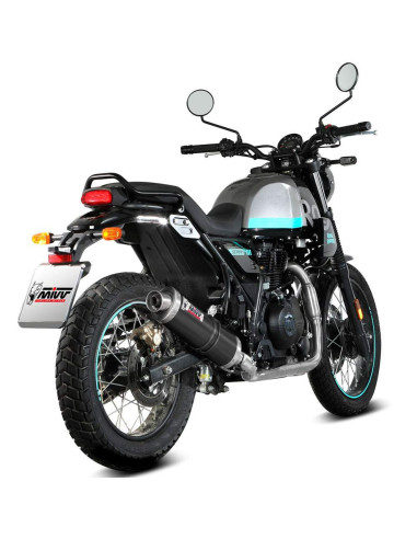 Escape Marca MIVV Oval negro para Royal Enfield Scram 411 22-