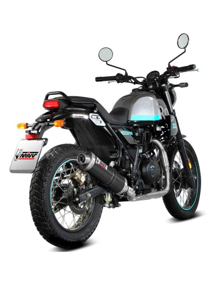 Escape Marca MIVV Oval negro para Royal Enfield Scram 411 22-