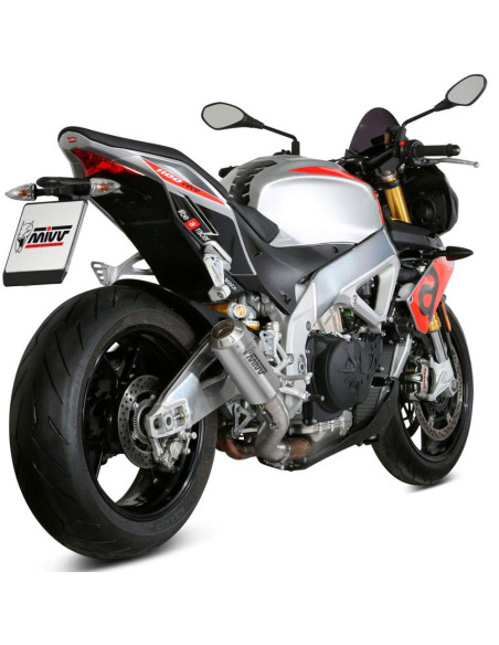 Escape Marca Mivv mk3 acero para aprilia tuono v4 1100 18-20