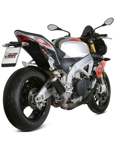 Escape Marca Mivv mk3 negro para Aprilia tuono v4 1100 18-20