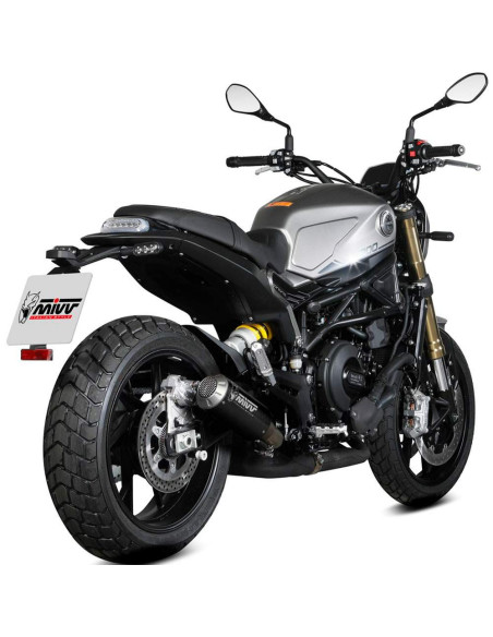 Escape Marca Mivv mk3 negro para Benelli leoncino 800 22-