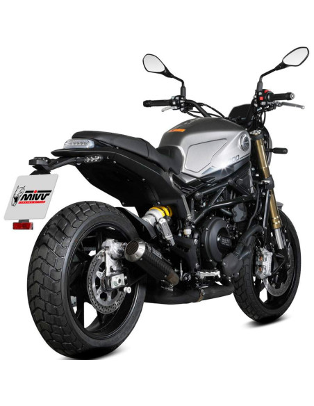 Escape Marca Mivv mk3 carbono para Benelli leoncino 800 22-