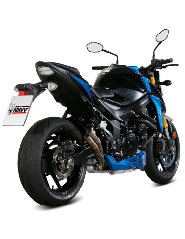Escape Marca Mivv double gun acero para Suzuki gsx-s 750 17-20