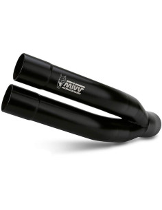 Escape Marca Mivv double gun negro para Suzuki gsx-s 750 17-20