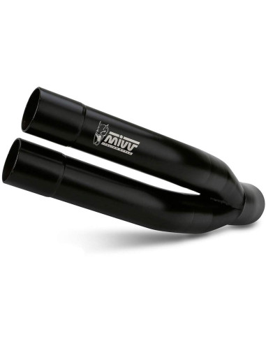 Escape Marca Mivv double gun negro para Suzuki gsx-s 750 17-20