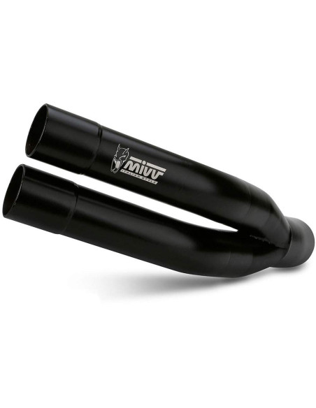 Escape Marca Mivv double gun negro para Suzuki gsx-s 750 17-20