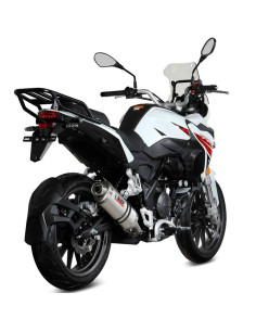 Escape Marca Mivv oval acero para Benelli trk 251 19-