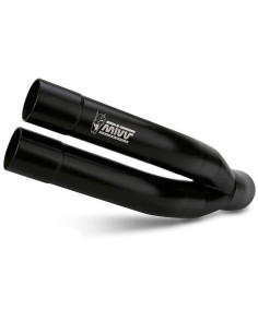 Escape Marca Mivv double gun negro para Yamaha yzf r3 15-