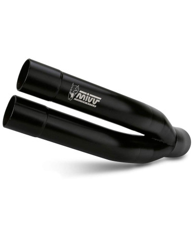 Escape Marca Mivv double gun negro para Yamaha yzf r3 15-