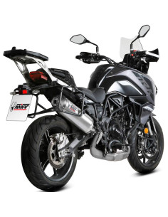 Escape Marca Mivv oval acero para Benelli trk 702 - x 23-